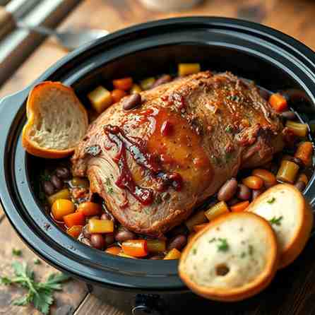 Slow Cooker Pork Shoulder Recipe - Hearty Portuguese Feijoada